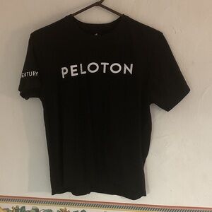 Peloton Unisex Cotton 100 Century Short Sleeve T Shirt, Size S, Black